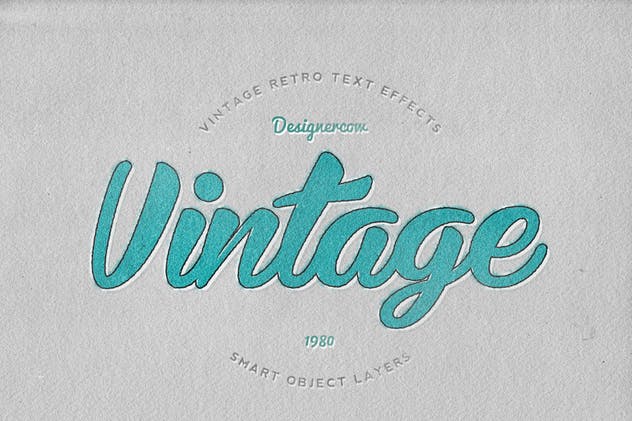 14个复古风格立体特效PS字体样式 14 Vintage Retro Text Effects插图(11)