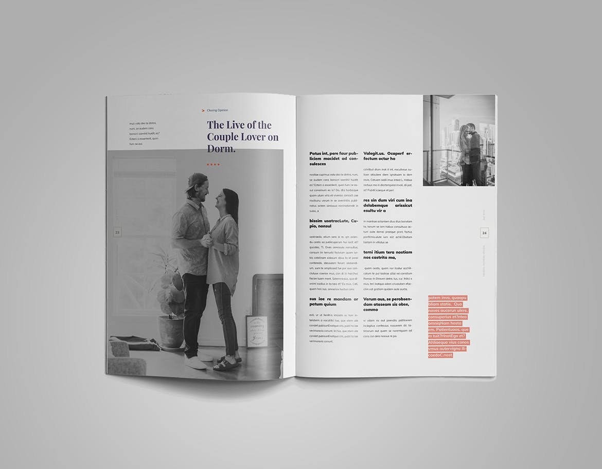 通用性现代版式设计时尚杂志设计模板 Indesign Magazine Template插图(14)