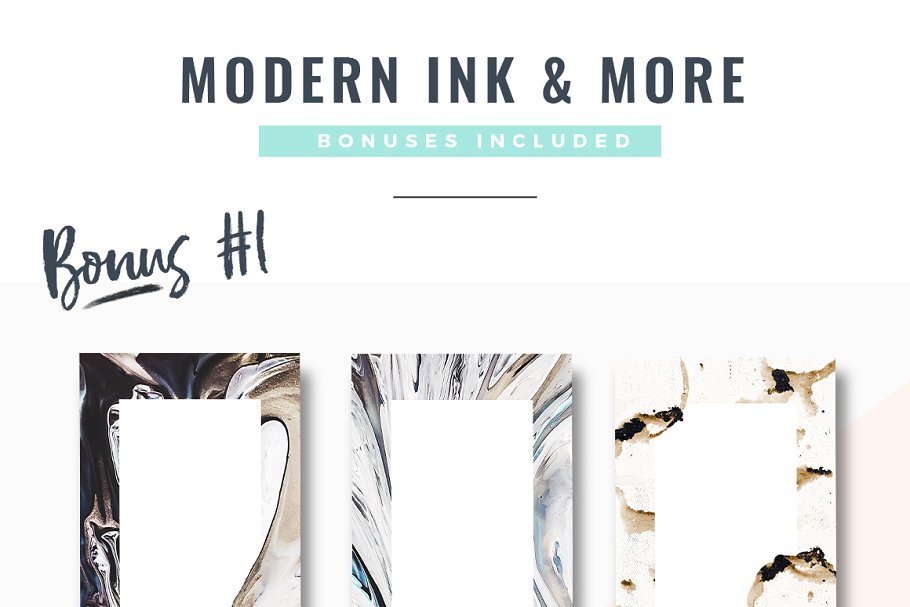 现代墨水纹理素材 Modern Ink & More Backgrounds插图(11)