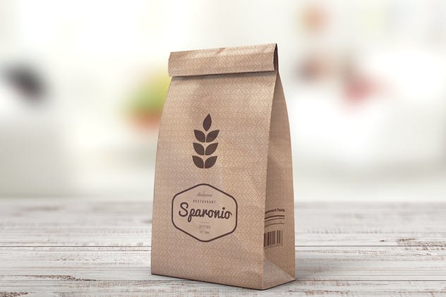 纸袋食物包装外观样机 Paper Bag MockUp插图(2)