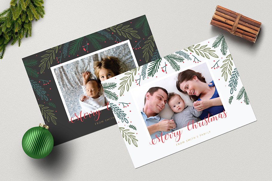 圣诞节日贺卡+ Instagram帖子模板 Christmas Photo Cards + Instagram插图(6)