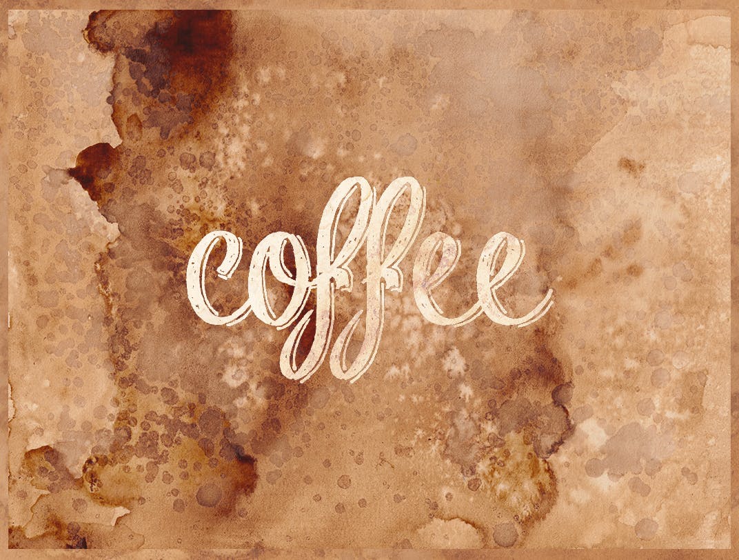 咖啡色水彩咖啡污迹肌理纹理背景素材 Watercolors Coffee Backgrounds插图(9)