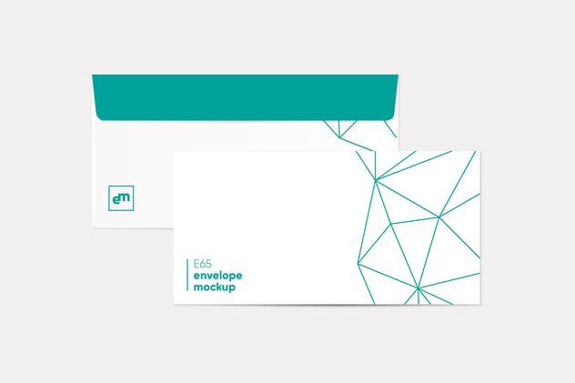 简约设计信封样机模板 Envelope Mockup插图(8)