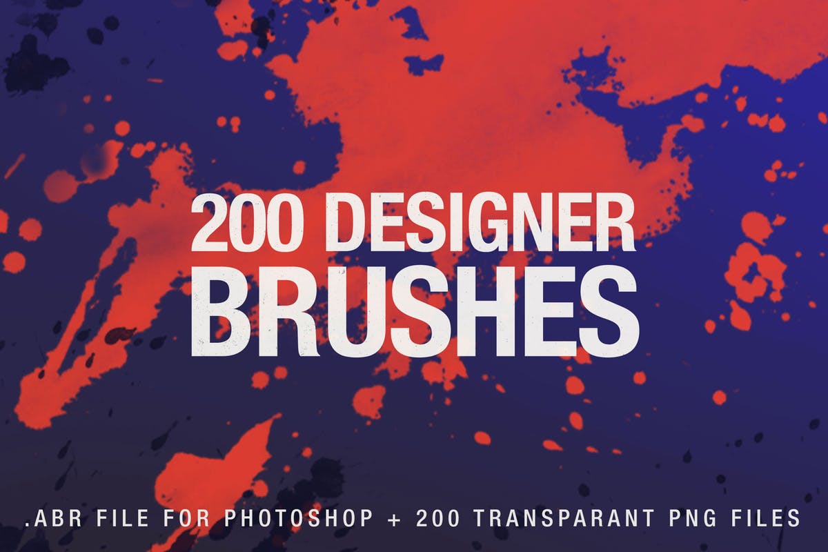 200款数码绘画PS笔刷合集 200 Designer Brushes for Photoshop插图