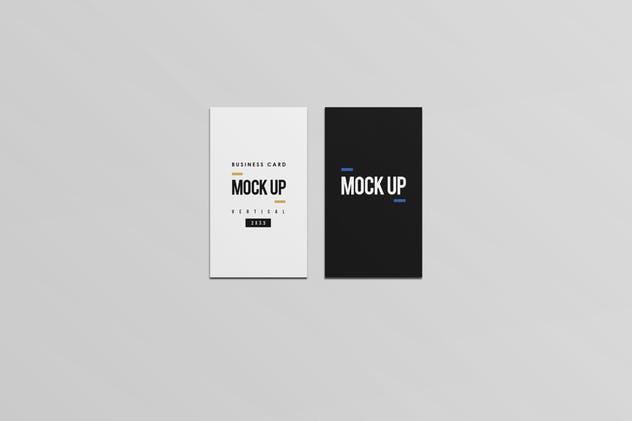 等距平铺企业名片设计样机模板 Business Card Mock Up插图(9)
