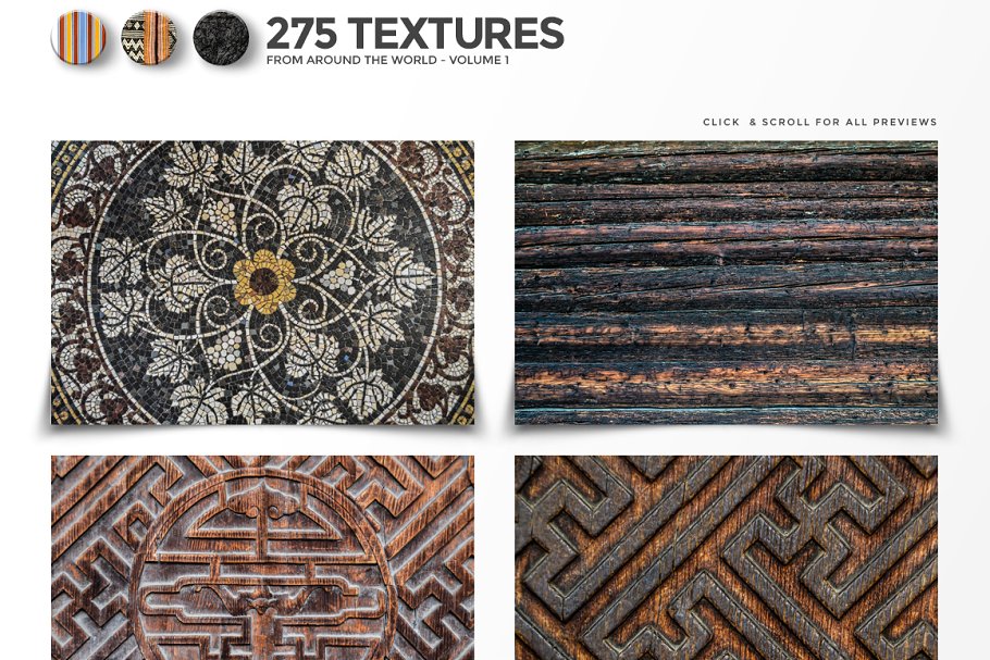 275款凸显世界各地风景文化的背景纹理合集[3.86GB] 275 Textures From Around the World插图(10)