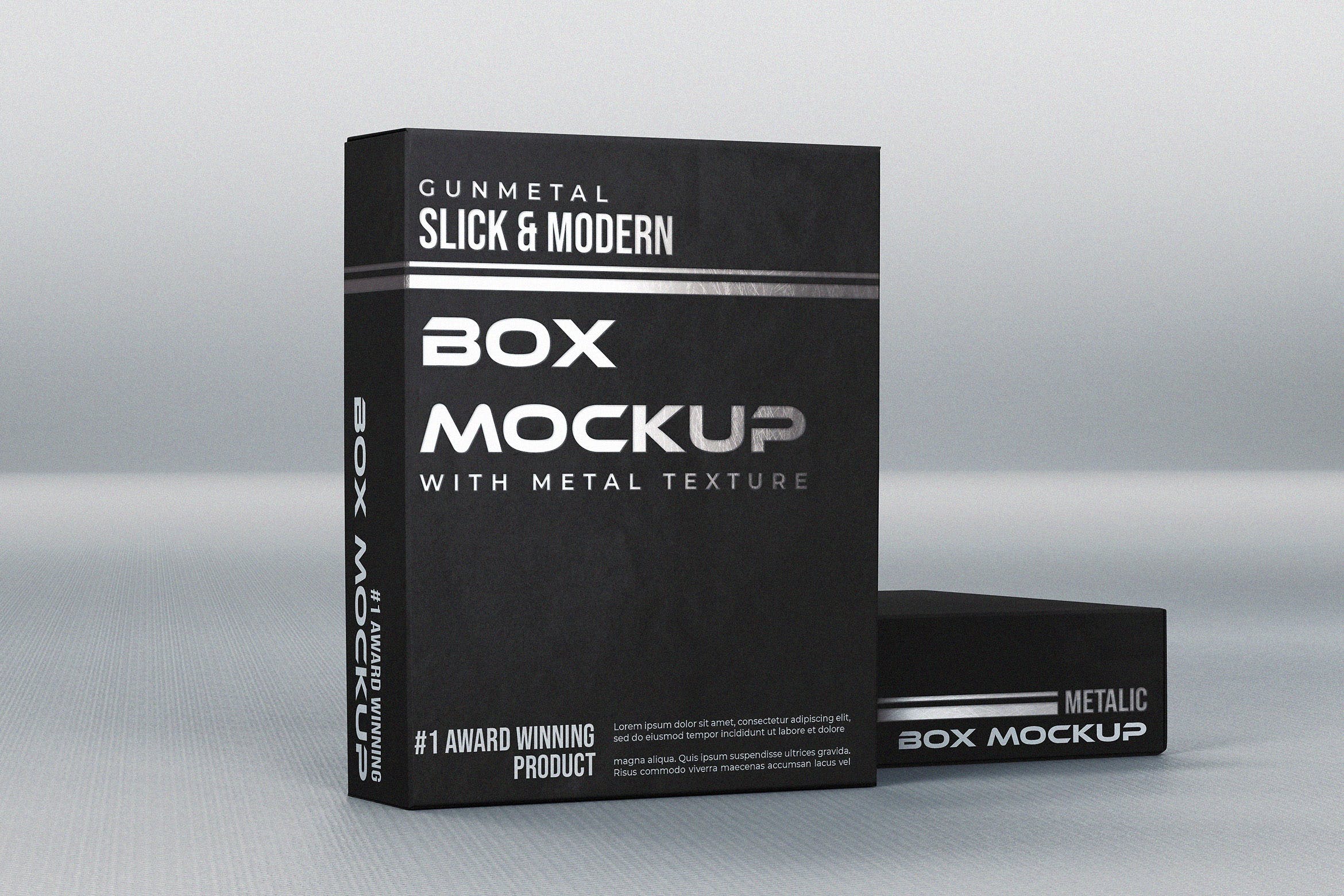 精品包装盒设计效果图样机模板 Realistic Box Mock-Up Template插图