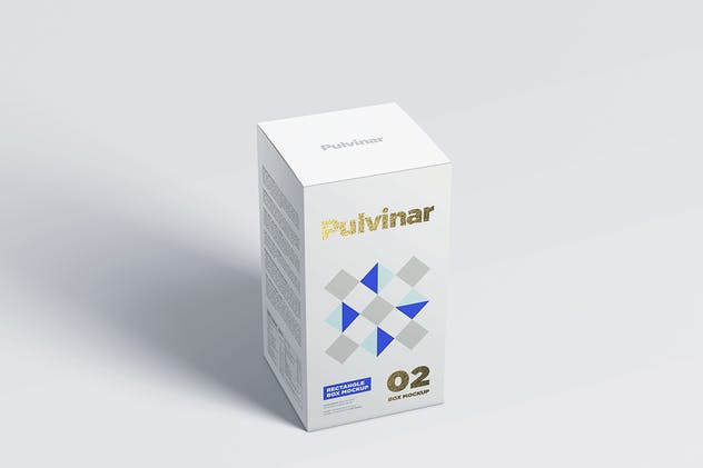药品保健品外包装样机模板 Box / Packaging MockUp – Rectangle插图(2)