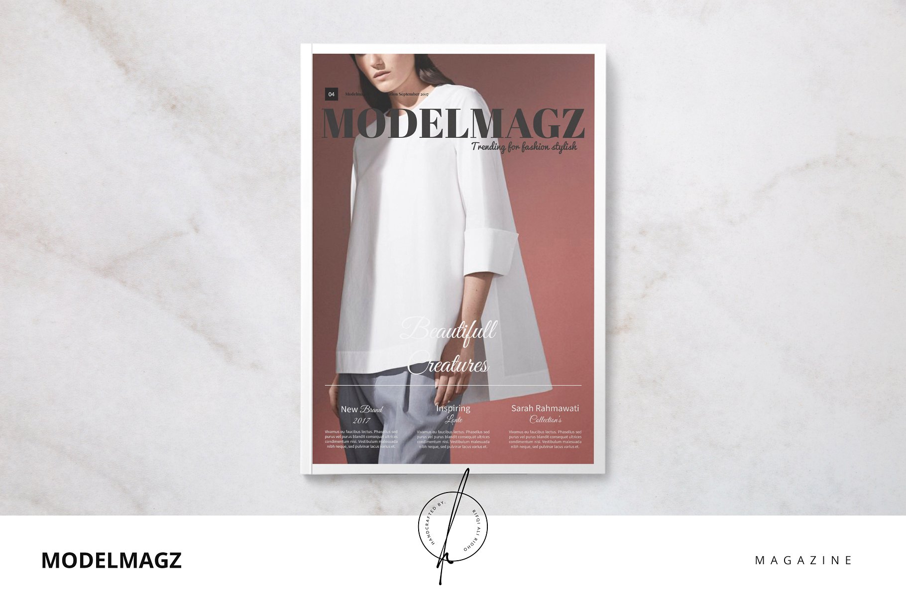 现代时尚主题杂志模板 Modelmagz Magazine插图