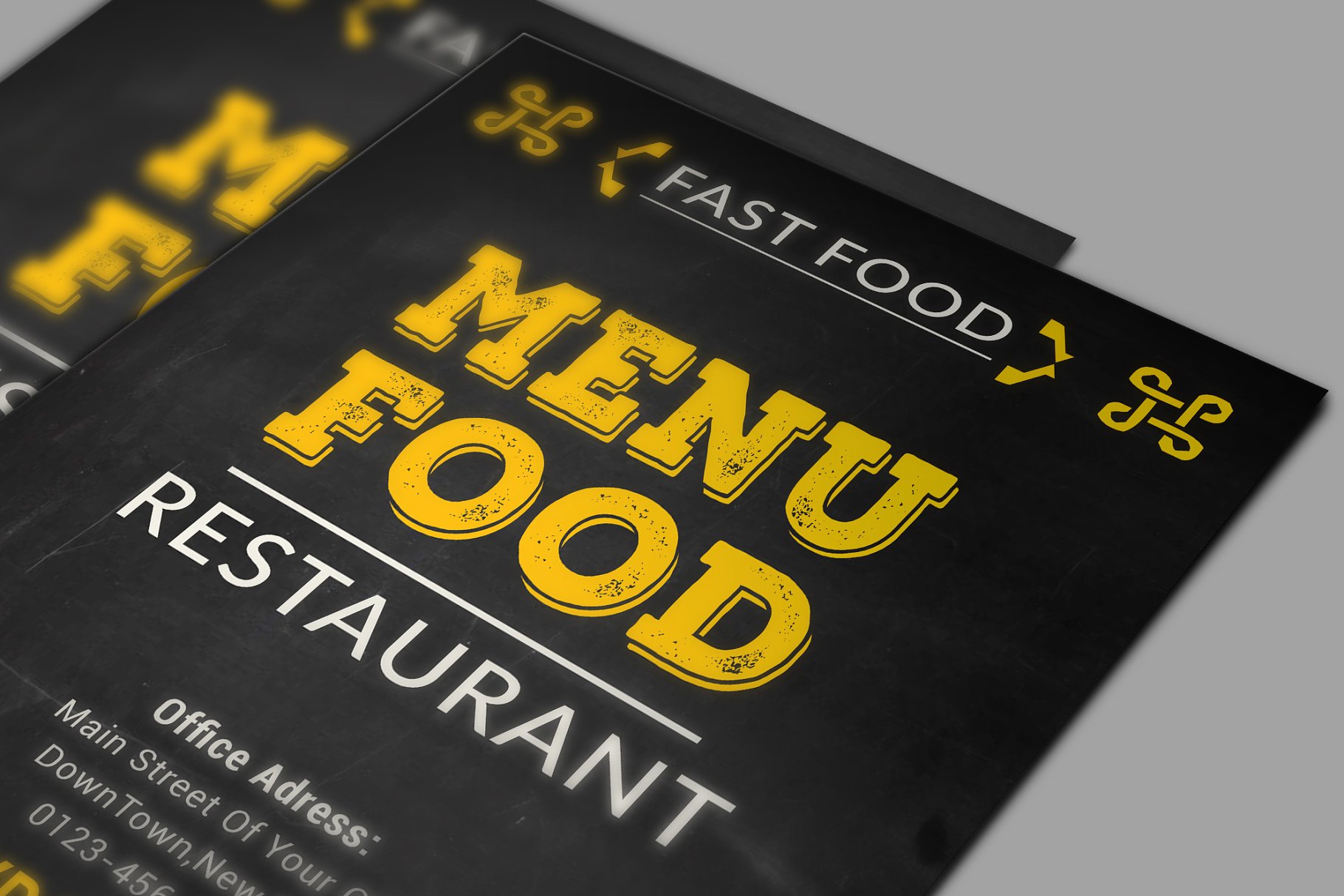 西式餐饮高端菜单设计模板 Food Menu & Flyer插图(3)