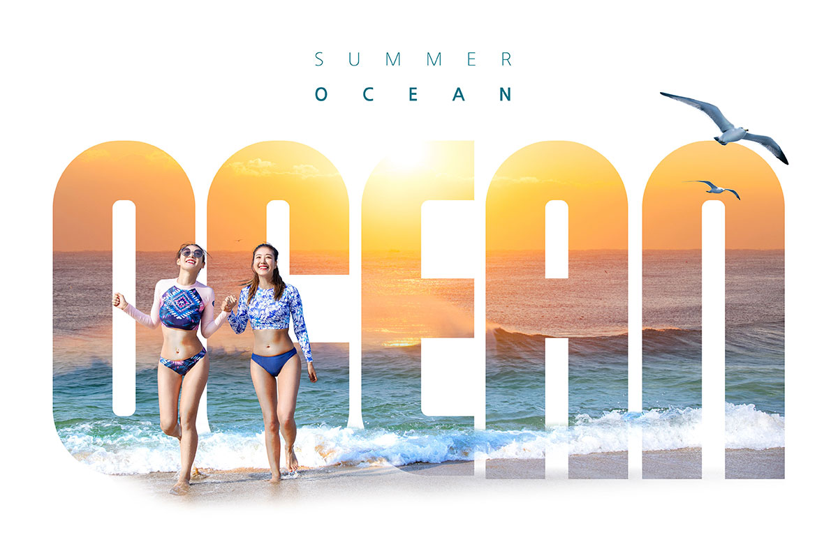 激情夏季海滩度假派对活动海报模板插图