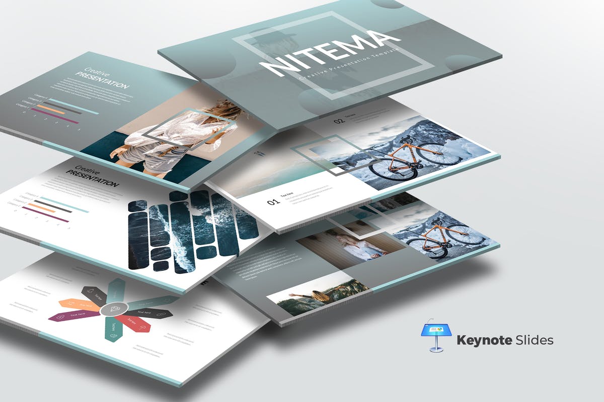 创意设计品牌/企业介绍Keynote幻灯片模板 Nitema – Keynote Template插图