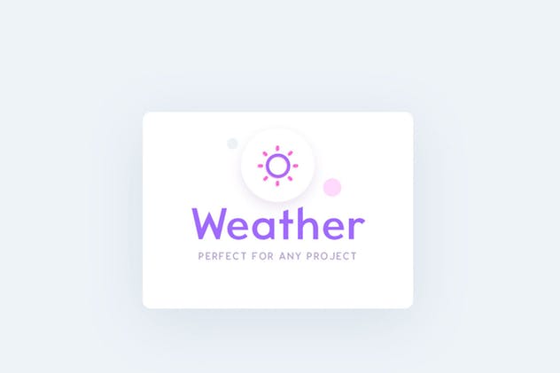 天气预报APP应用UI图标素材 UICON Weather Icons插图(1)