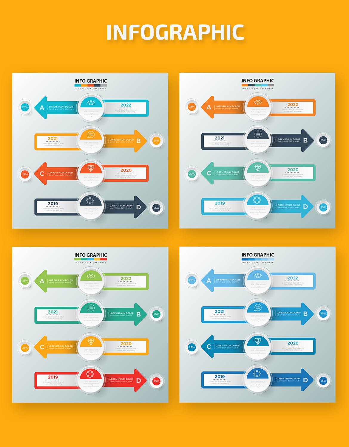 企业年度规划PPT信息图表设计素材 Infographic Elements插图(1)