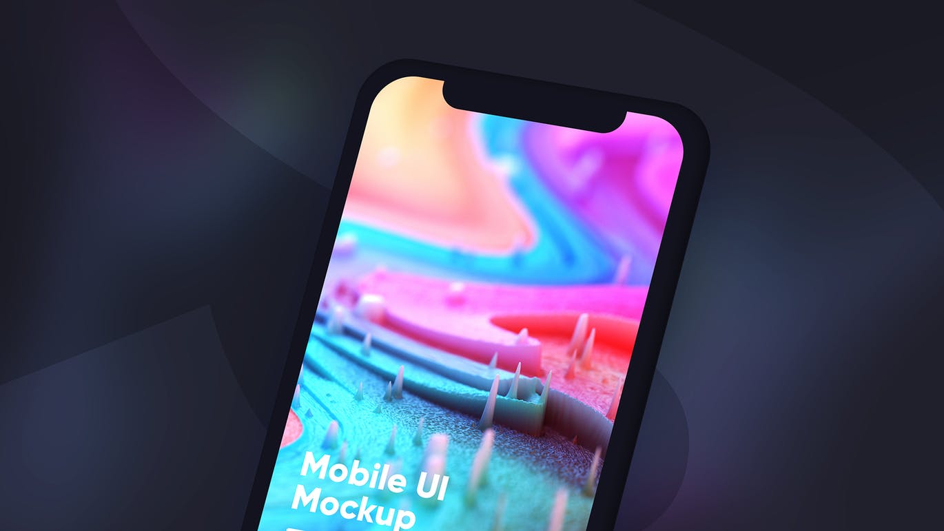 黑色iPhone手机UI界面设计效果图等距网格样机模板 Dark iPhone Mockup插图(12)
