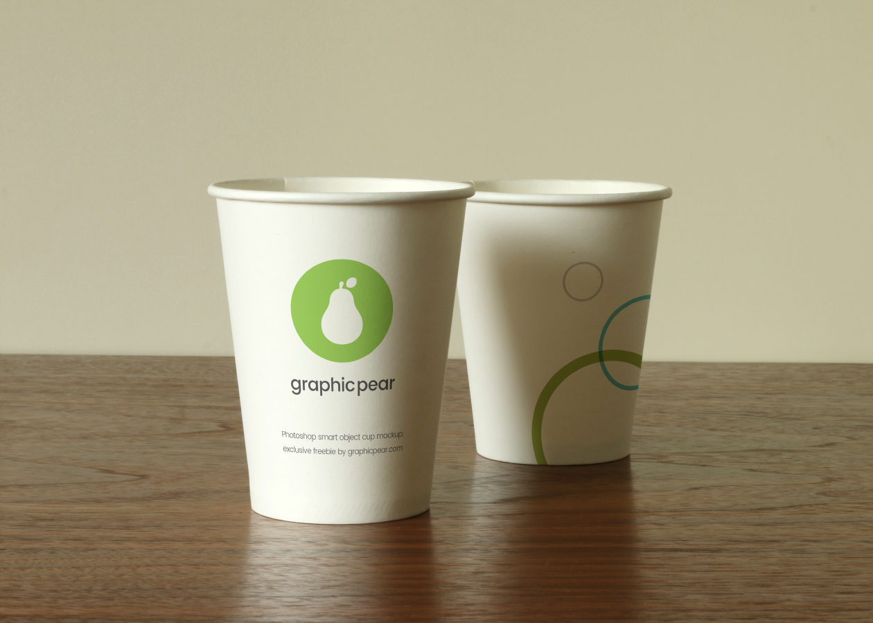一次性杯子/一次性纸杯设计图样机模板 Disposable Cup Mockups插图(2)