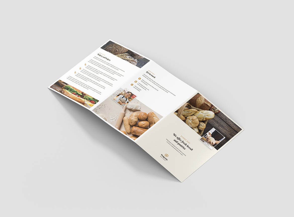 5合1面包店折页宣传单设计模板合集 Bakery – Brochures Bundle Print Templates 5 in 1插图(8)