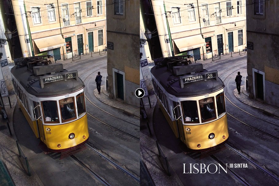 欧洲城市旅行摄影照片艺术处理PS动作 Lisbon City Photoshop Actions插图(1)