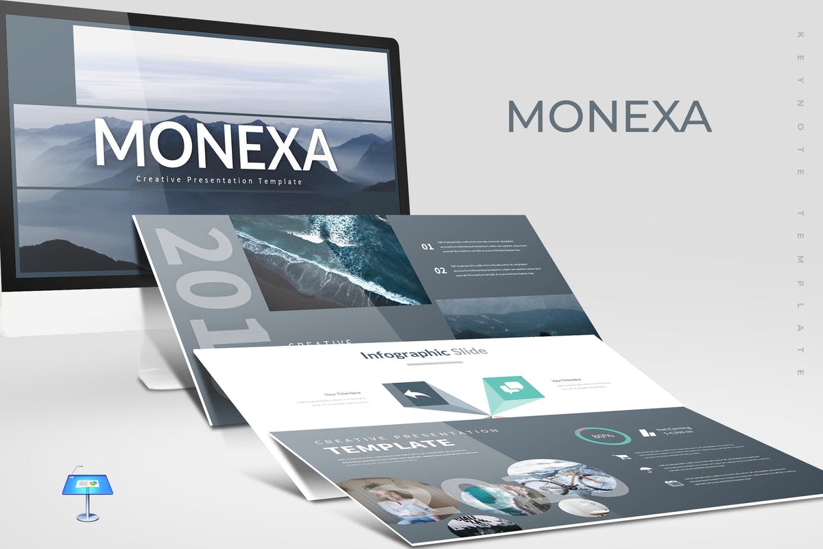 企业品牌宣传Keynote幻灯片模板 Monexa – Keynote Template插图