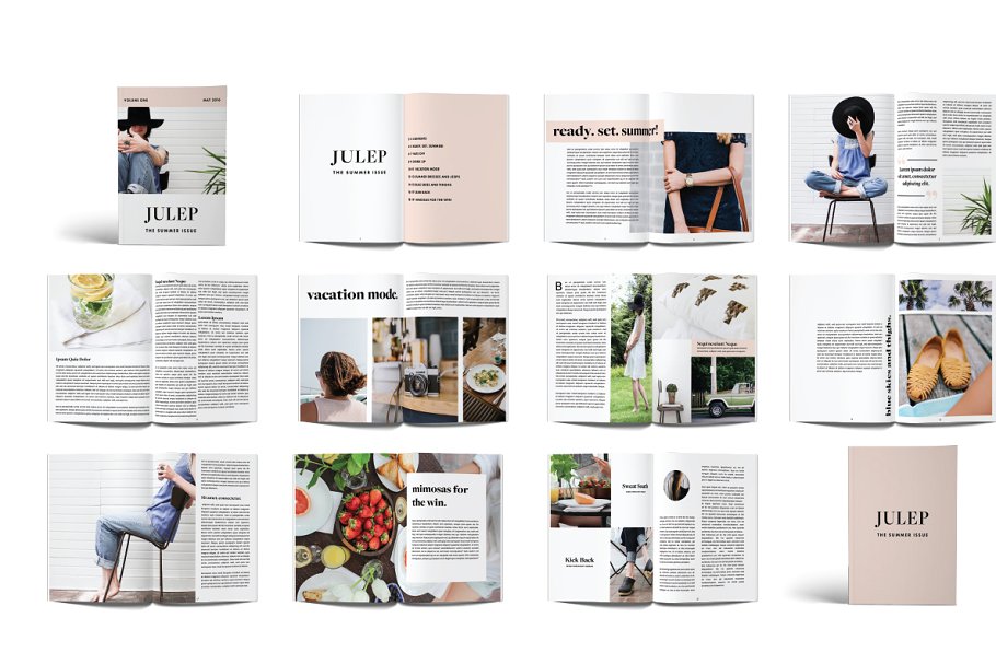 现代简约多用途杂志模板 Magazine Template – Julep插图(2)