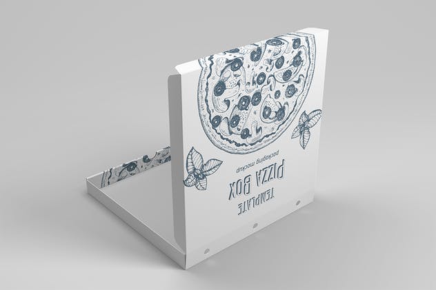 披萨外带包装纸盒样机 Pizza Box Mockup插图(13)