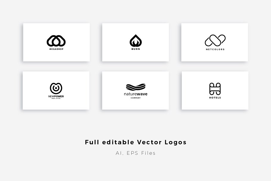 30个独特的预制Logo模板合集 30 Unique Premade Logos Pack插图(10)