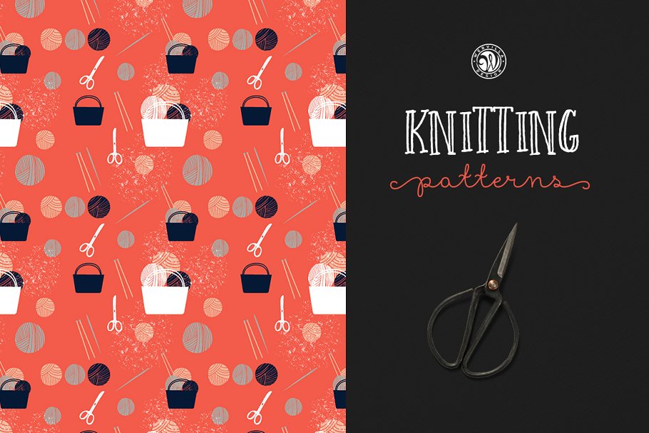 纺织针织图案纹理 Knitting Patterns插图(1)