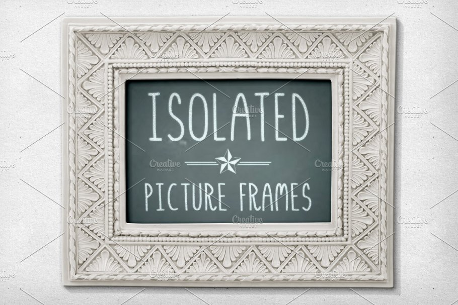 经典画框相框样机PSD模板 Isolated Picture Frames 2插图