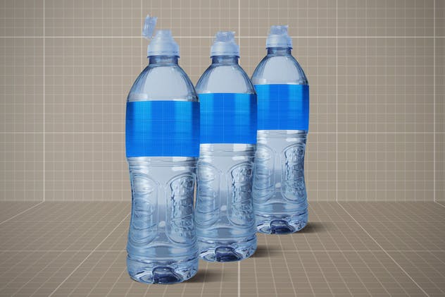矿泉水蒸馏水瓶罐样机v2 Water Bottle V.2 Mockup插图(10)