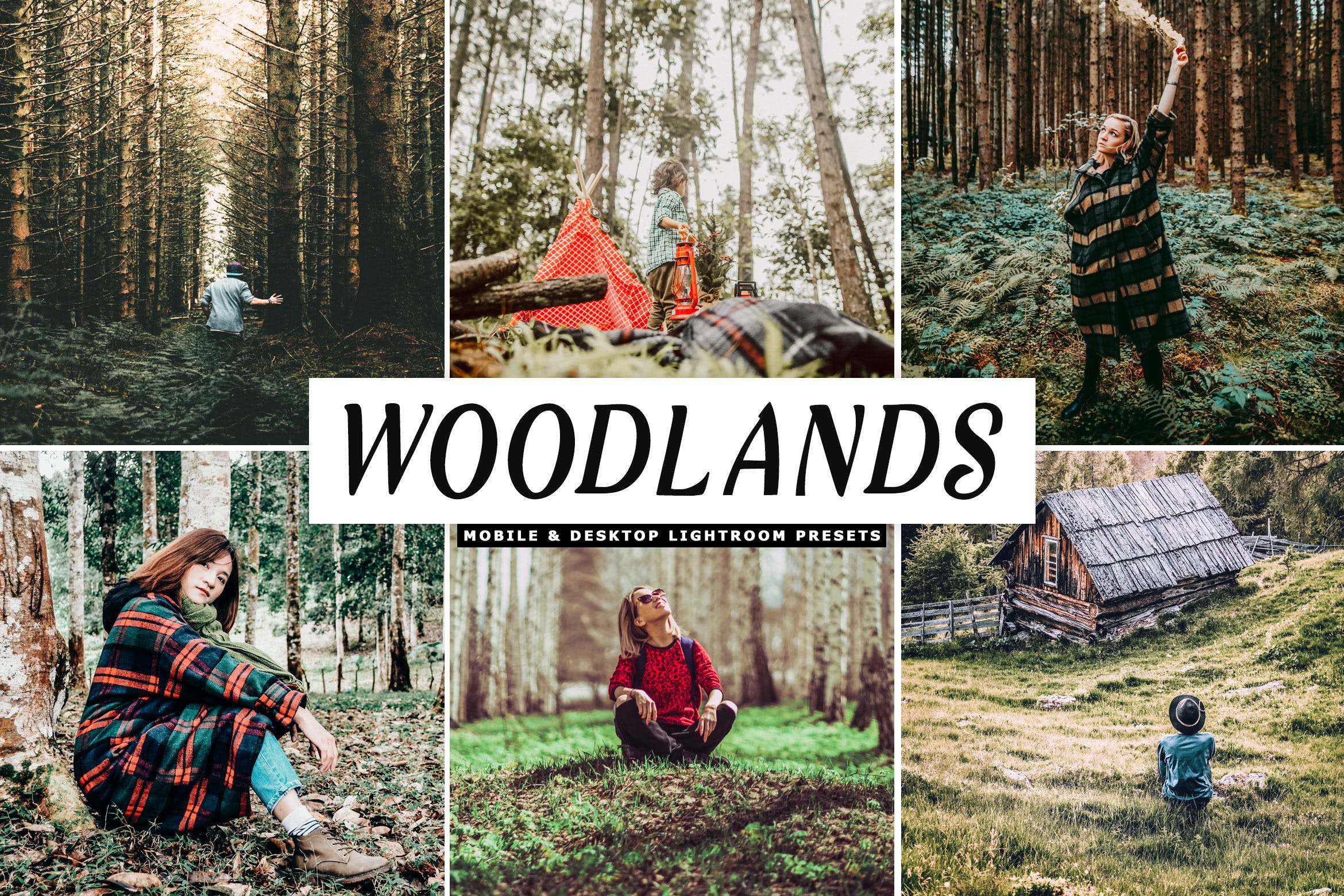 森林/树林摄影必备的LR调色预设 Woodlands Mobile & Desktop Lightroom Presets插图