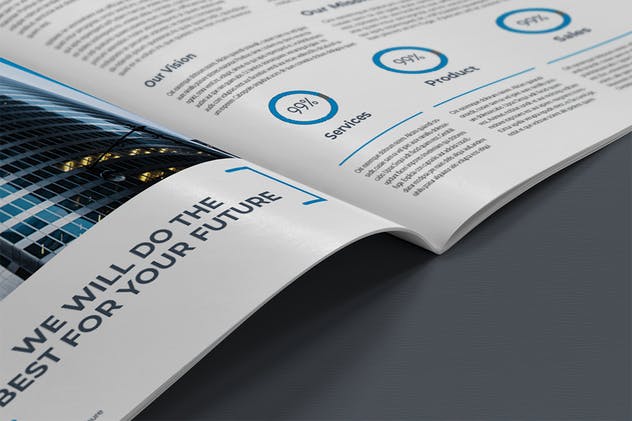 现代专业的企业业务宣传册模板 Business Brochure Template插图(4)