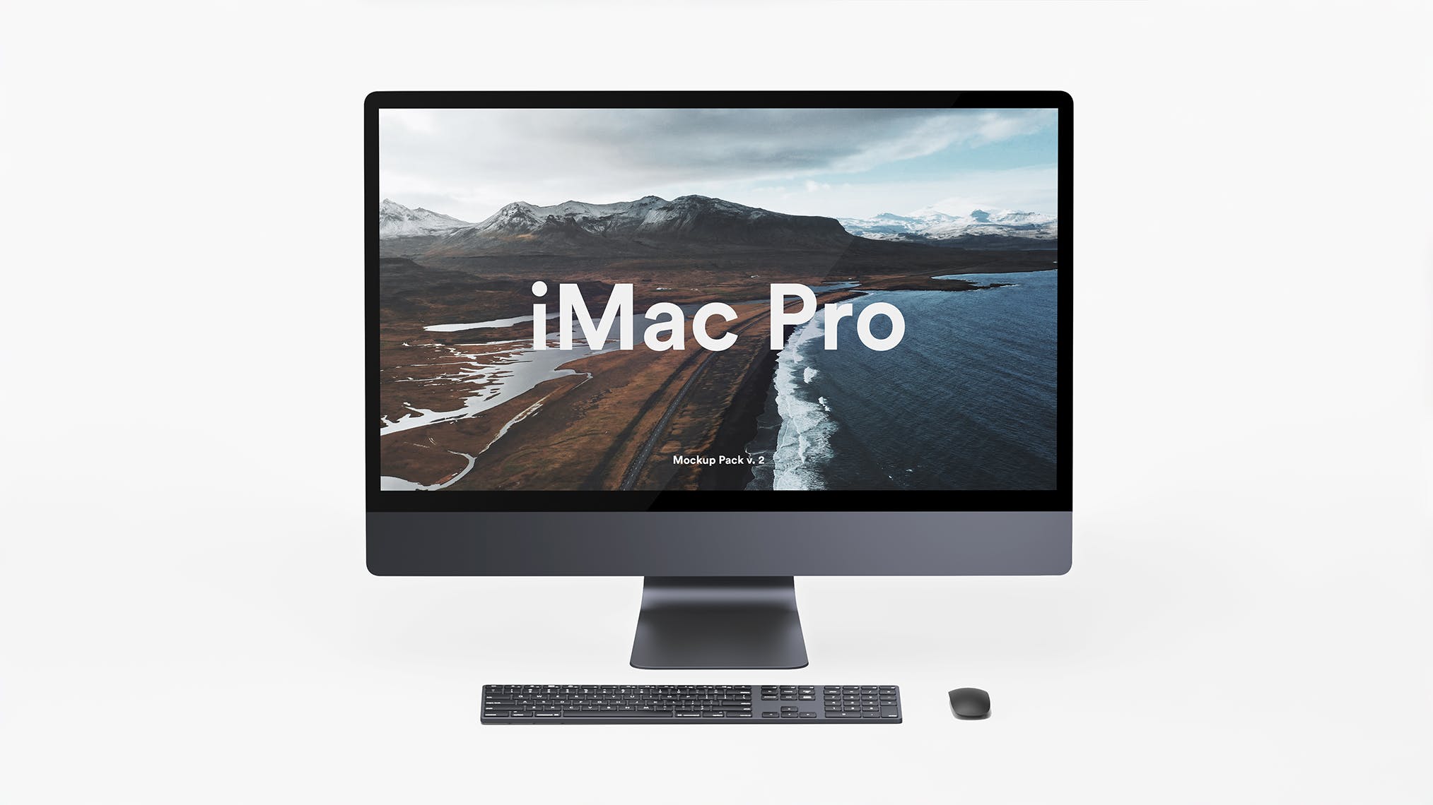 5K高分辨率iMac Pro一体机多角度样机模板 iMac Pro Kit插图(4)