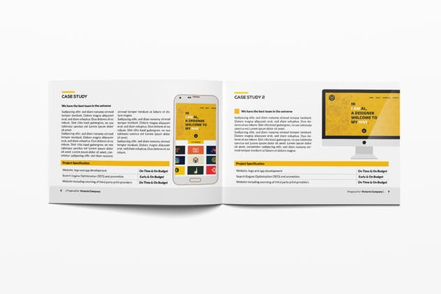 横板企业画册/商业提案/企业宣传册INDD设计模板 Neue Business Proposal插图(5)