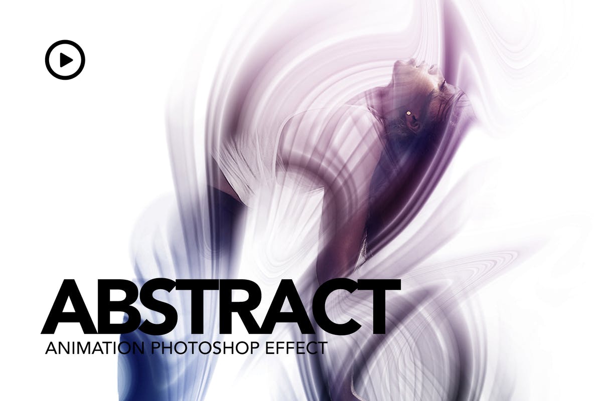 抽象人物线条化动画特效PS动作 Abstract Animation Photoshop Action插图