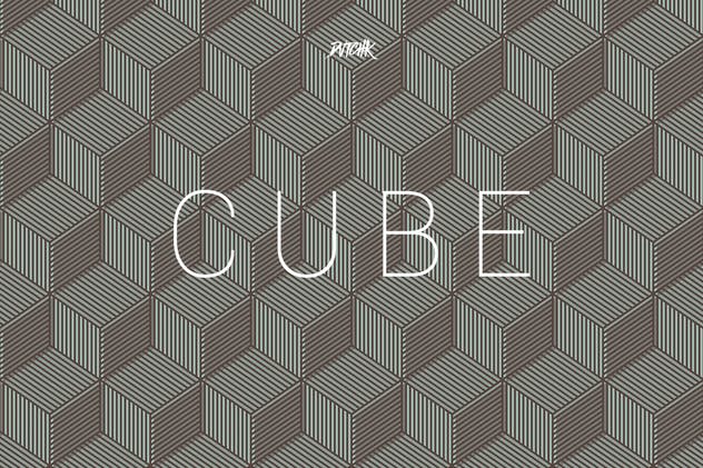 立方体-无缝几何背景（第05卷） Cube| Seamless Geometric Backgrounds | Vol. 05插图(2)