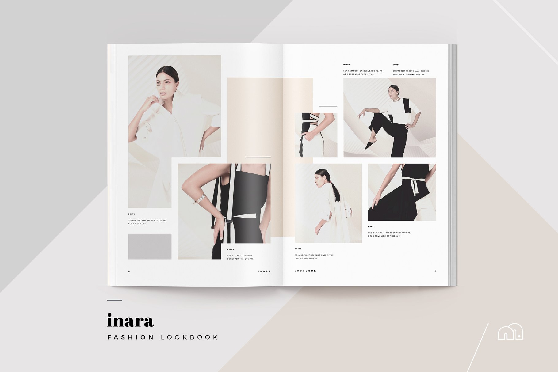 时尚服饰品牌款式演示画册模板 Lookbook – Inara插图(3)