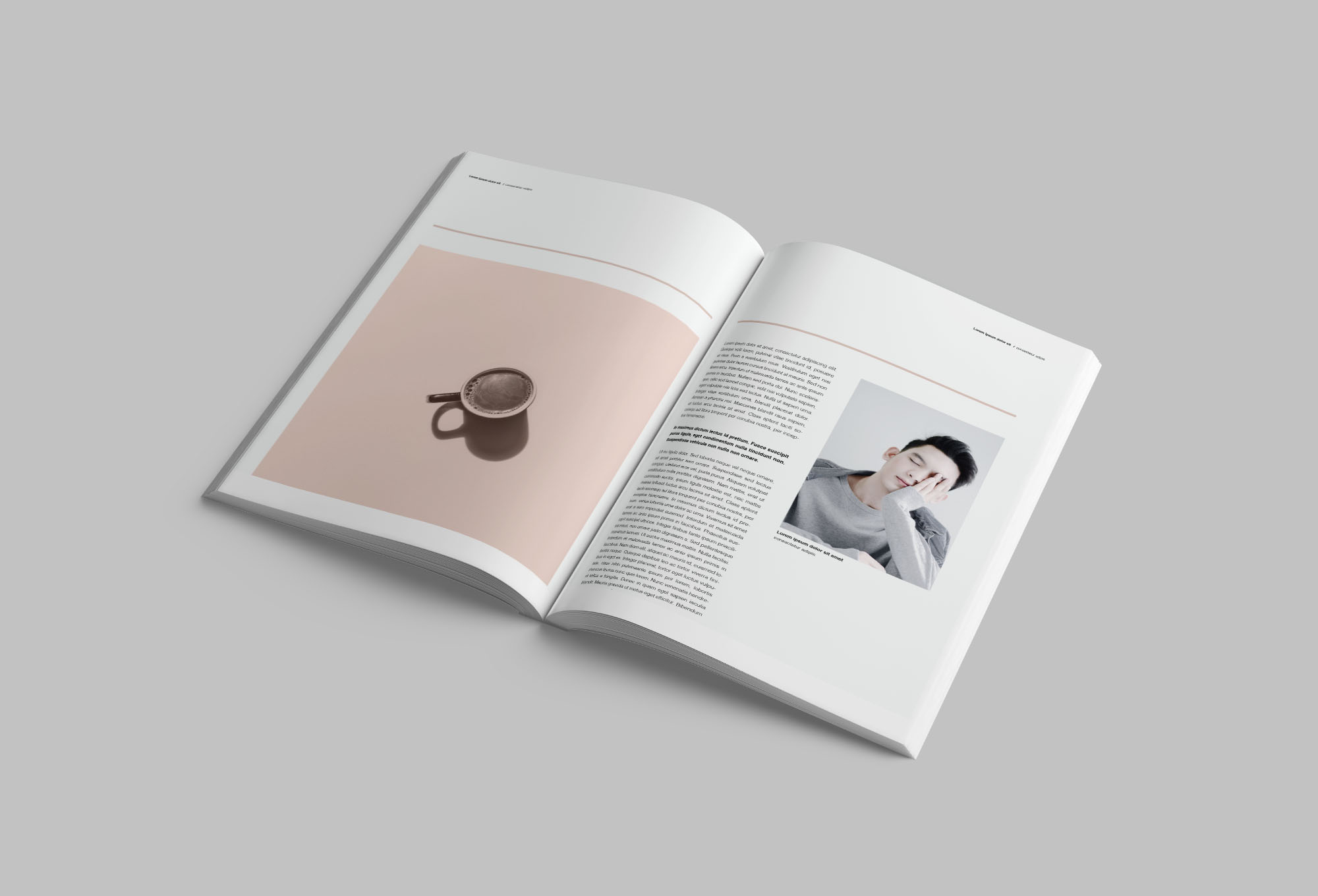 软封面图书设计效果样机模板 Softcover Book Mockup插图(4)