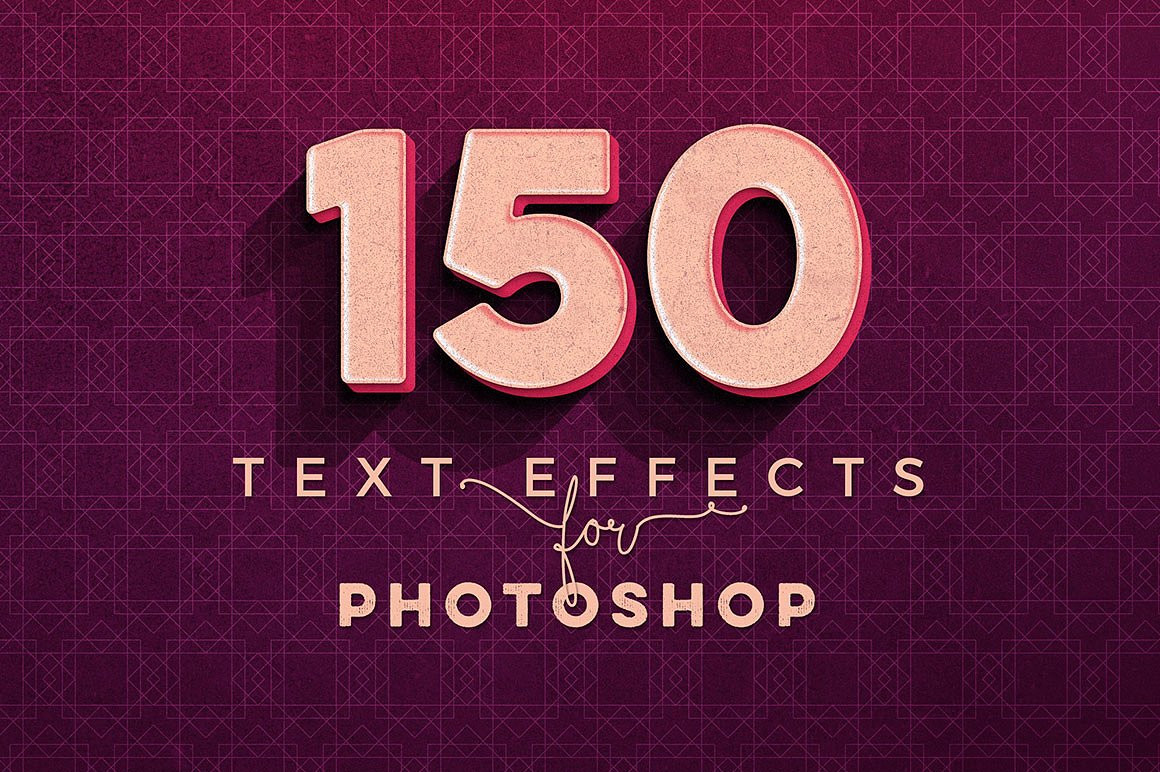 素材库下午茶：150款3D文字效果的PS图层样式 150 3D Text Effects for Photoshop–2.61 GB插图(1)