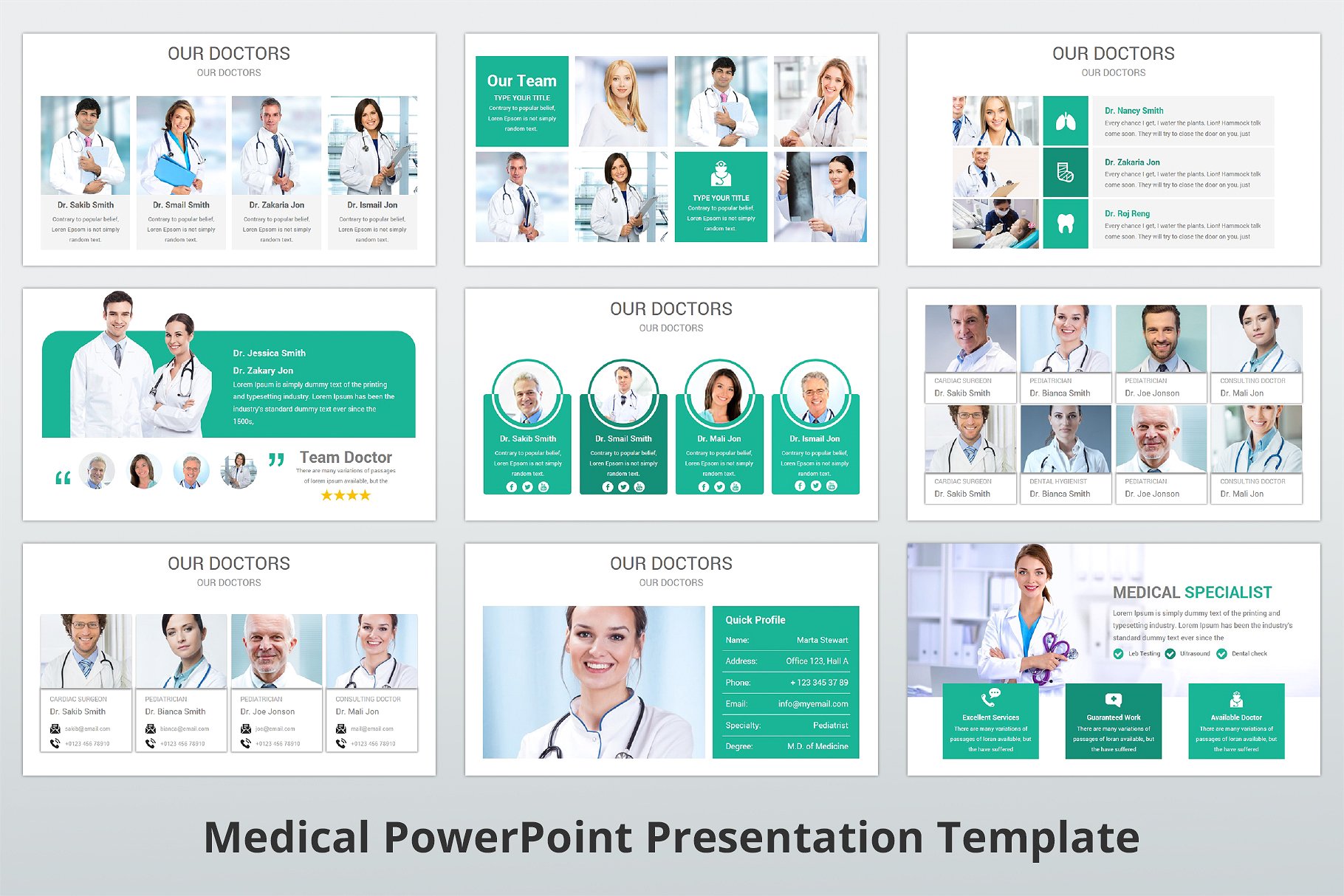 高品质医疗行业演示的PPT模板下载 Medical PowerPoint Template [pptx]插图(8)