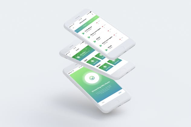 简约设计风格音乐移动应用程序UI套装模板 Beat – Music Mobile App Ui Kit插图(2)