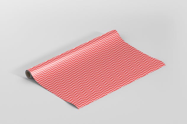 礼品精美包装纸印花设计样机模板 Gift Wrapping Paper Mockup插图(9)