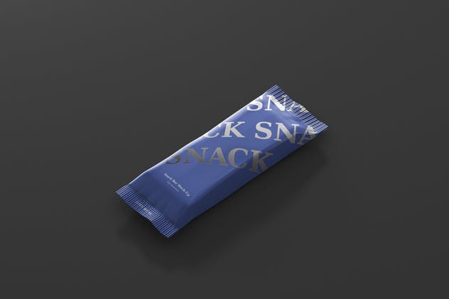 小吃/零食塑料袋包装样机模板 Snack Bar Mockup插图(8)