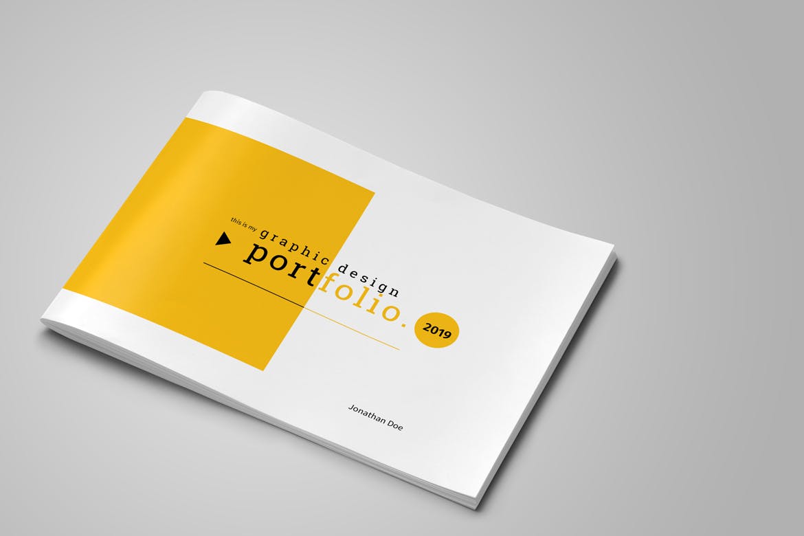 设计公司设计案例展示画册设计模板 Graphic Design Portfolio Template插图(3)