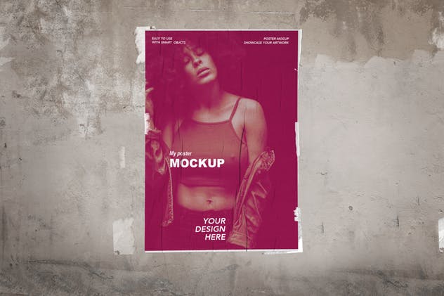海报张贴效果样机模板 Poster Mockups插图(3)