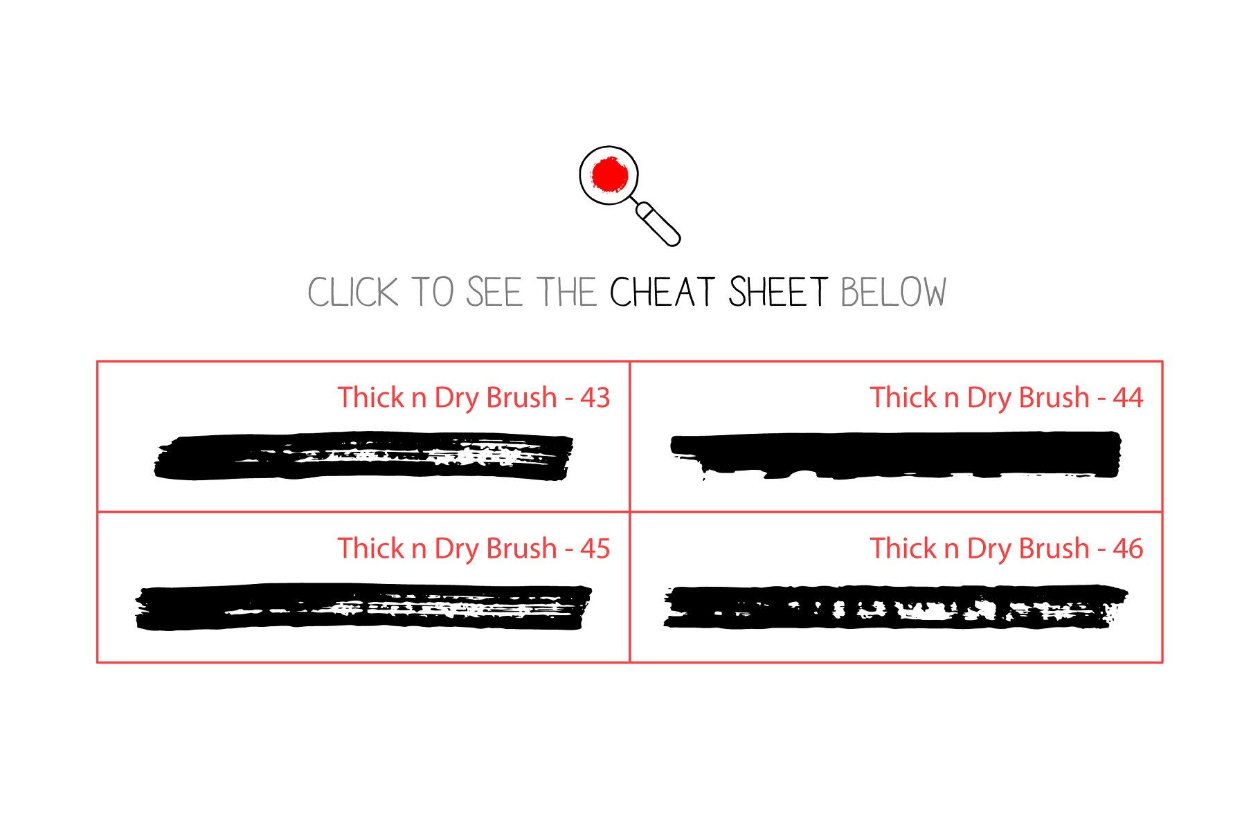 干笔记号笔笔画AI笔刷 Thick and dry marker AI brushes插图(4)