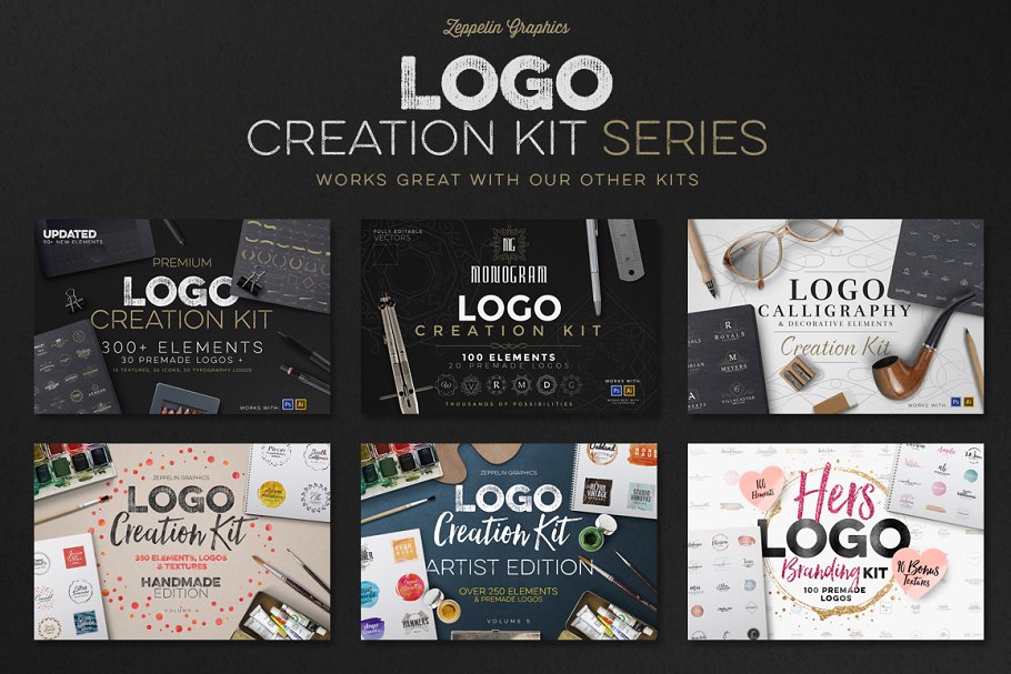 Logo标志创意设计套件v6 Logo Creation Kit Vol.6插图(7)
