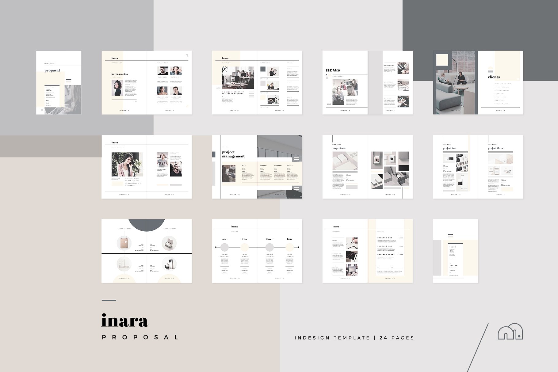 正式商务提案项目投标计划书设计模板 Proposal – Inara插图(6)