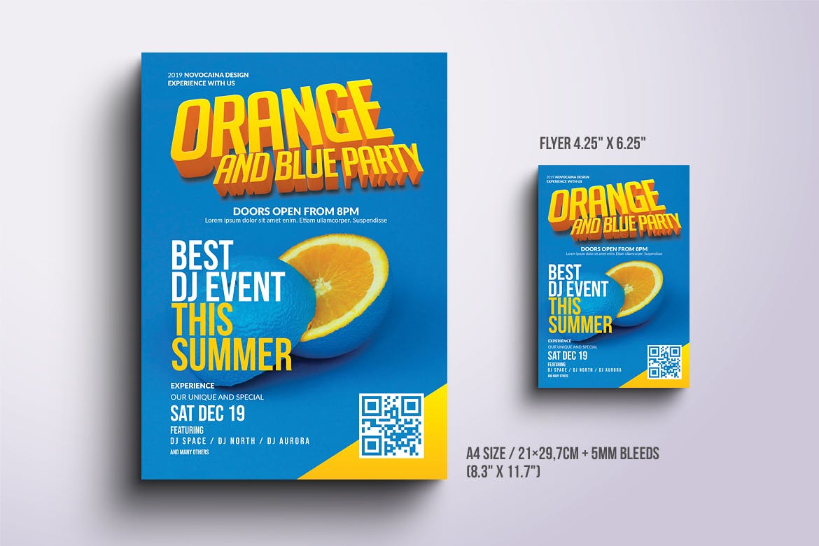 舞蹈/音乐派对活动海报设计模板合集v2 Event Party Posters & Flyers Bundle V2插图(6)