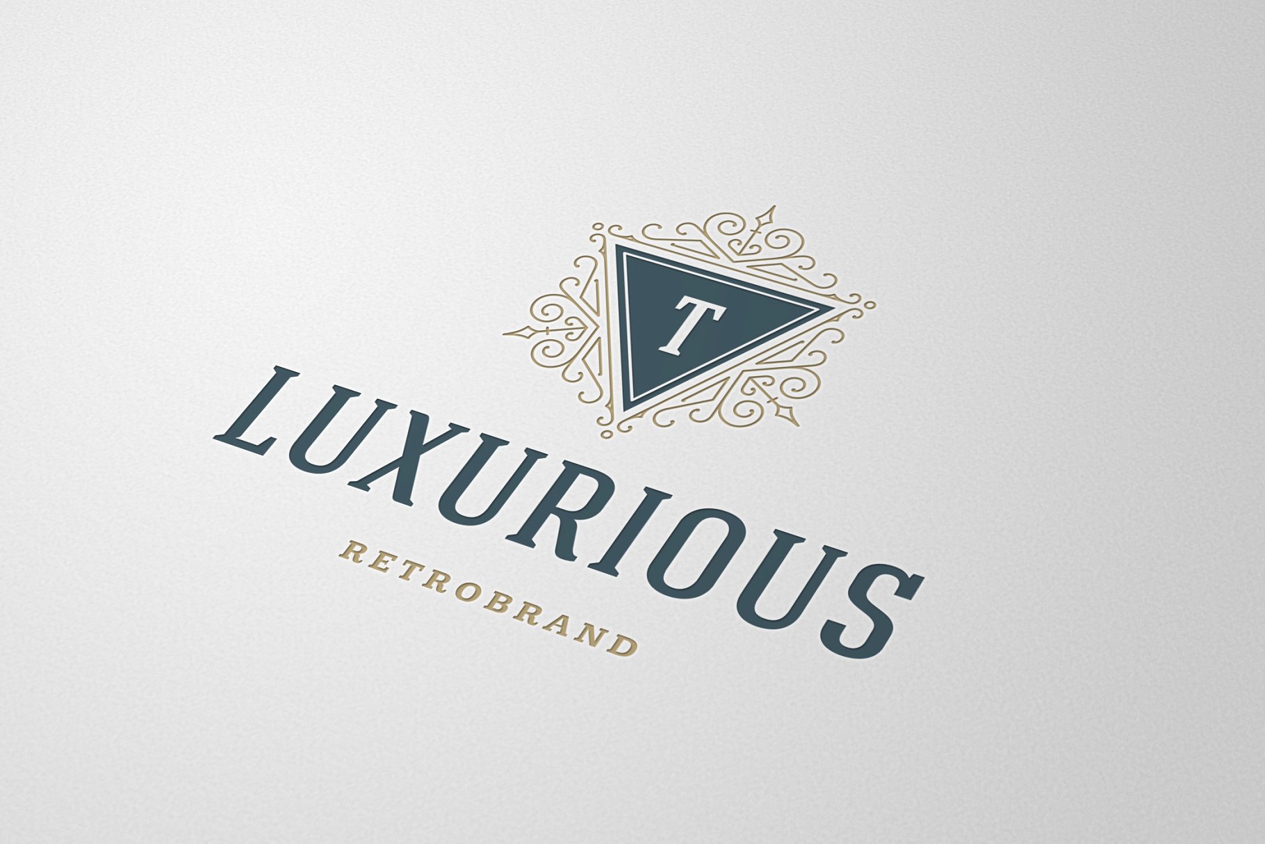 华丽复古感金箔奢侈品牌logo设计 Luxury ornament logo插图(5)