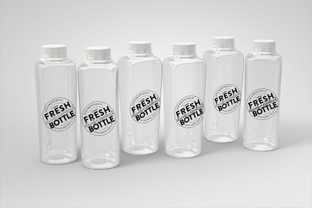 果汁瓶包装外观设计样机模板 Juice Bottle Set Packaging MockUp插图(6)